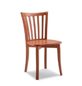 WHITE LABEL - chaise nataly merisier - Chair