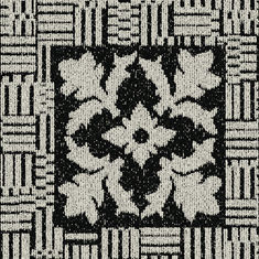 Interface Europe - black and white ink blot - Carpet Tile