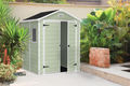 Resin garden shed-Chalet & Jardin-Abri premium 65 vert double porte en résine 185x15