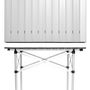 Camping table-WHITE LABEL-Table de camping jardin pique-nique aluminium pliante 70x70 cm