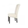 Chair-WHITE LABEL-2 chaises de salle à manger crème