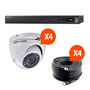 Security camera-HIKVISION-Kit videosurveillance Turbo HD Hikvision 4 caméra