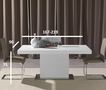 Rectangular dining table-WHITE LABEL-Table repas extensible DOMUS design blanc