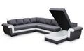 Adjustable sofa-WHITE LABEL-LONDONDERRY Divano ad angolo letto trasformabileex