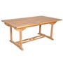 Extendable garden table-BOIS DESSUS BOIS DESSOUS-Table de jardin en bois de teck MIDLAND 8/10 place