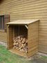 Fire wood shed-Cihb-Abri bûches en bois avec plancher Tim 150 x 100 x