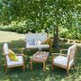 Garden furniture set-BOIS DESSUS BOIS DESSOUS-Salon bas de jardin en bois d'acacia FSC