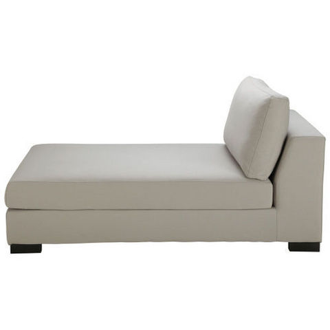 MAISONS DU MONDE - Lounge sofa-MAISONS DU MONDE-Méridienne coton gris clair Terence
