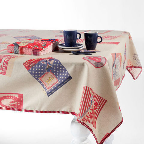 MAISONS DU MONDE - Rectangular tablecloth-MAISONS DU MONDE-Nappe St Malo 140x140