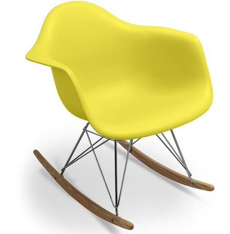 WHITE LABEL - Rocking chair-WHITE LABEL-Rocking chair Inspiration Eames