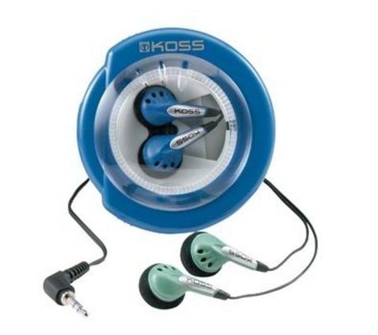 KOSS - A pair of headphones-KOSS-Pack de 2 casques couleur + bote de rangement BDZ1