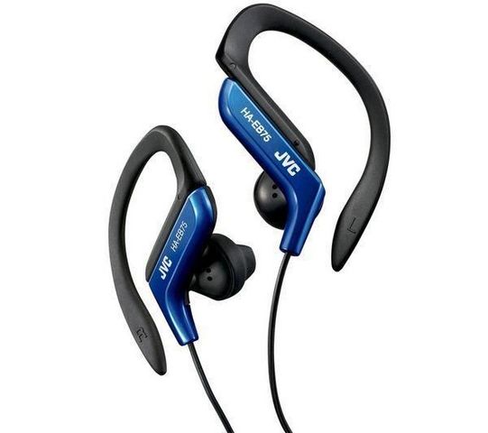 JVC - A pair of headphones-JVC-Ecouteurs clip oreille sport HA-EB75-A - Bleu