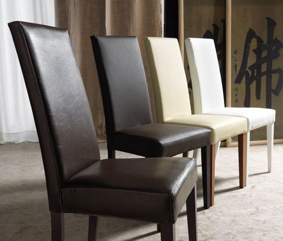 WHITE LABEL - Chair-WHITE LABEL-Lot de 2 chaises design italienne VERTIGO LUX en s