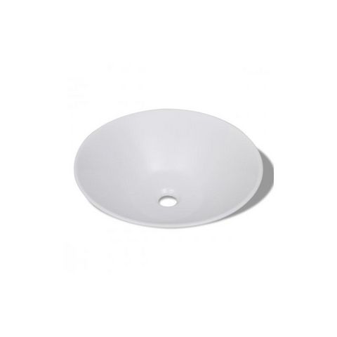 WHITE LABEL - Wash-hand basin-WHITE LABEL-Vasque lavabo à poser céramique