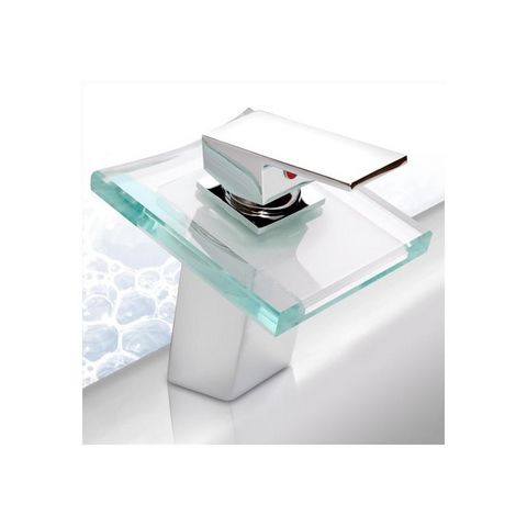 WHITE LABEL - Wash-hand basin tap-WHITE LABEL-Robinet de salle de bain LED mitigeur