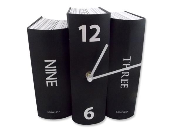 WHITE LABEL - Desk clock-WHITE LABEL-Horloge 3 livres décorative et originale couleur d