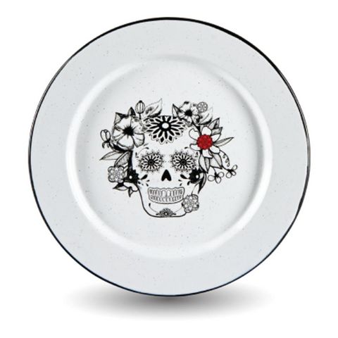 TIENDA ESQUIPULAS - Dinner plate-TIENDA ESQUIPULAS-Sugar Skull