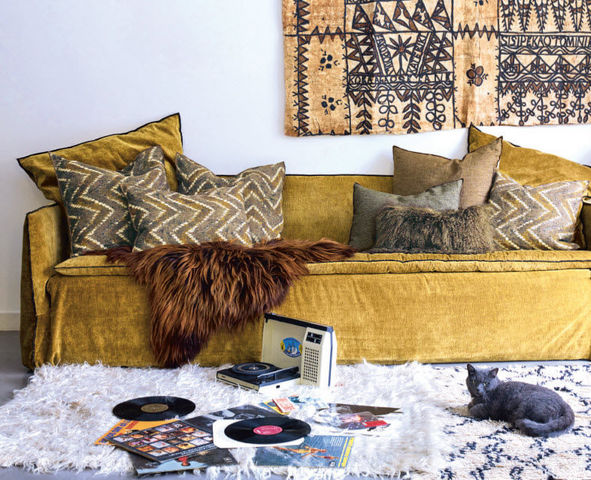 Maison De Vacances - Rectangular cushion-Maison De Vacances-Zanzibar Havane--