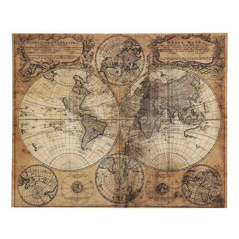 MAISONS DU MONDE - World Map-MAISONS DU MONDE-Mappemonde 1419881
