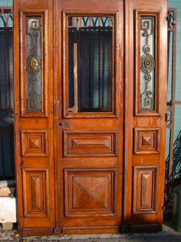 Antiques Forain - Glazed entrance door-Antiques Forain