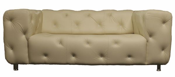 Designer Sofas4u - 3-seater Sofa-Designer Sofas4u-Designer Sparks Swarovski Leather Sofa