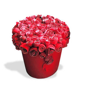 13 RiCrea - pouf bouquet muchas rosas - Sitzkissen