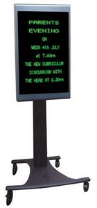 Brackenbury Electronics - mobile lcd signs - Tragbarer Lcd Bildschirm