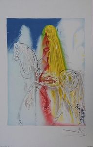 ARMAND ISRAËL - lady godiva de salvador dali lithographi - Lithographie