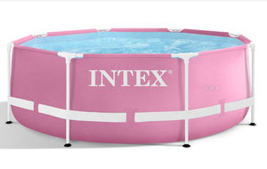 INTEX - metal frame rose - Pool Mit Stahlohrkasten