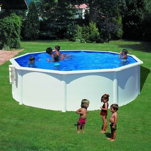 GRE - piscine ronde bora bora - 350 x 120 cm - Pool Mit Stahlohrkasten