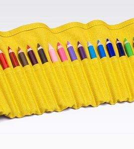 FABRIANO BOUTIQUE - yellow pencil case - Buntstifte