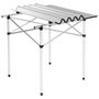 Campingtisch-WHITE LABEL-Table de camping jardin pique-nique aluminium pliante 70x70 cm