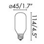 LED Lampe-FARO-Ampoule LED E27 5W/60W 3000K 550lm Mat Allongée