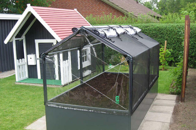 Growcamp - Mini Treibhaus-Growcamp-Potager de jardin surélevé de 50cm avec serre 240x