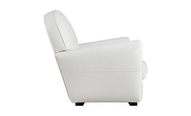 WHITE LABEL - Clubsofa-WHITE LABEL-Canapé CLUB blanc 2 places en cuir recyclé. MADE I