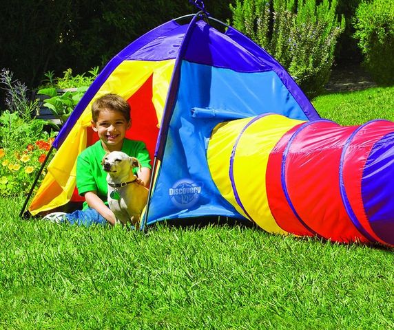 Traditional Garden Games - Kindergartenhaus-Traditional Garden Games-Tente d'aventure colorée pour enfant 183x102x94cm