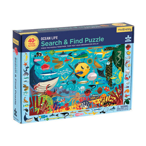 BERTOY - Kinderpuzzle-BERTOY-Search & Find Puzzle Ocean Life