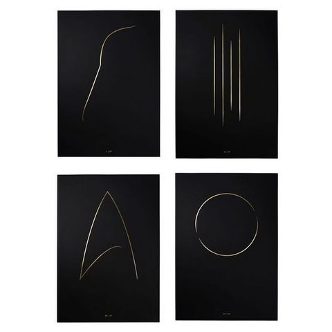THE THIN GOLD LINE - Kunstdruck-THE THIN GOLD LINE-The Full Collection