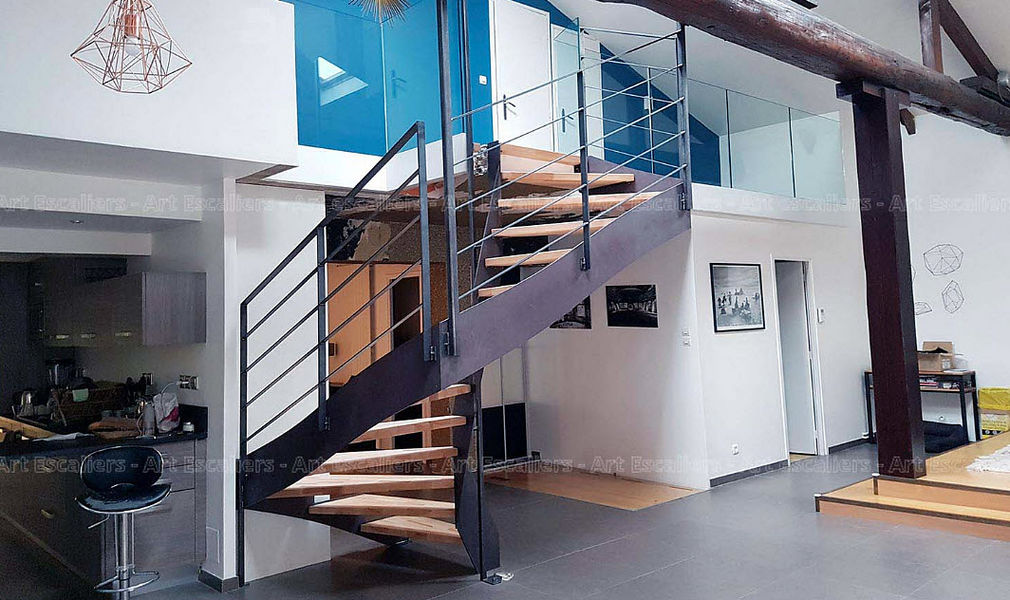 ART ESCALIERS Escalera dos cuartos de giro Escaleras/escalas Equipo para la casa  | 