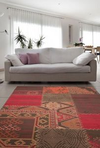 NAZAR - tapis contempo 80x150 red - Alfombra Contemporánea