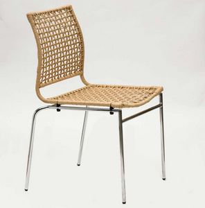 WHITE LABEL - chaise korda design naturel - Silla