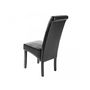 Silla-WHITE LABEL-4 chaises de salle à manger noir