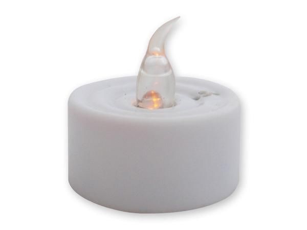 WHITE LABEL - Vela LED-WHITE LABEL-Bougie type chauffe-plat à LED  lumineux lumiere d
