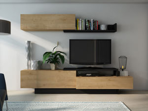 WHITE LABEL - meuble tv monty - Mobile Tv & Hifi