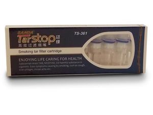 WHITE LABEL - boite rectangulaire de 10 filtres à cigarette anti - Astuccio Per Sigarette