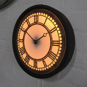 Clock Props - illuminated wall clock - Orologio Luminoso