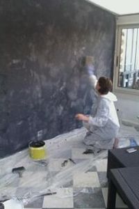 COQUELICOT -  - Pittura Murale Effetto Materia